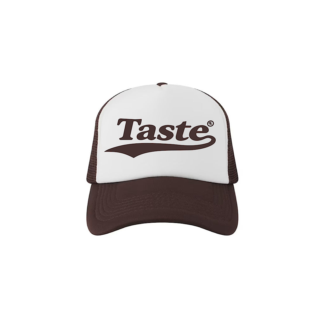 Brown Trucker Hat – Taste Uniform Logo